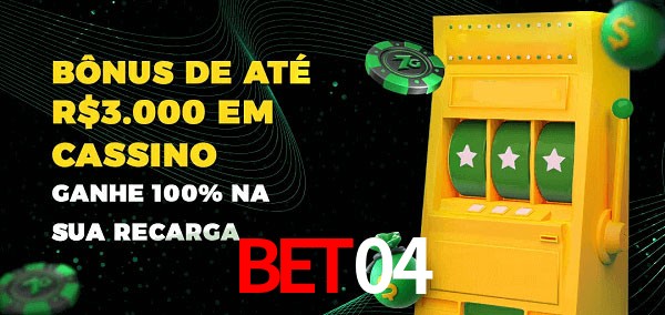 Bet04 melhor bônus de depósito